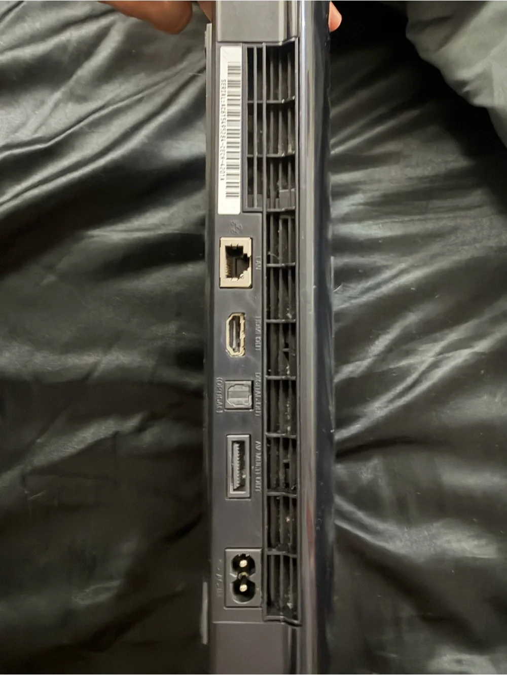 PS3 with headset and controller